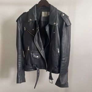 ASOS leather biker jacket